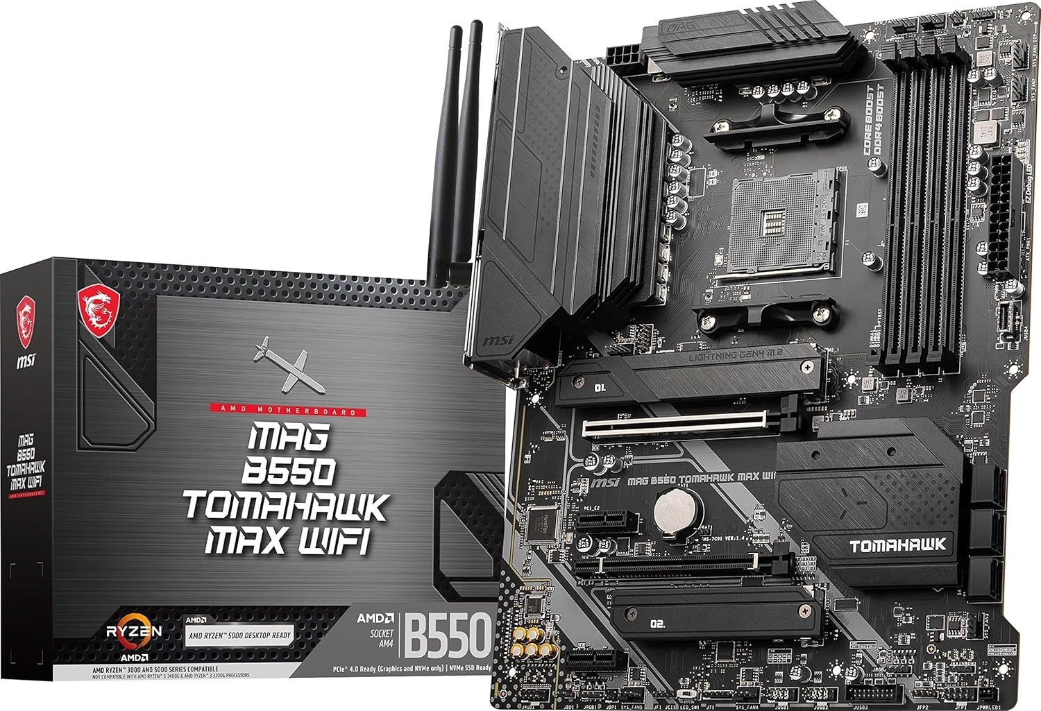 MSI MAG B550 TOMAHAWK MAX WIFI AM4 Motherboard