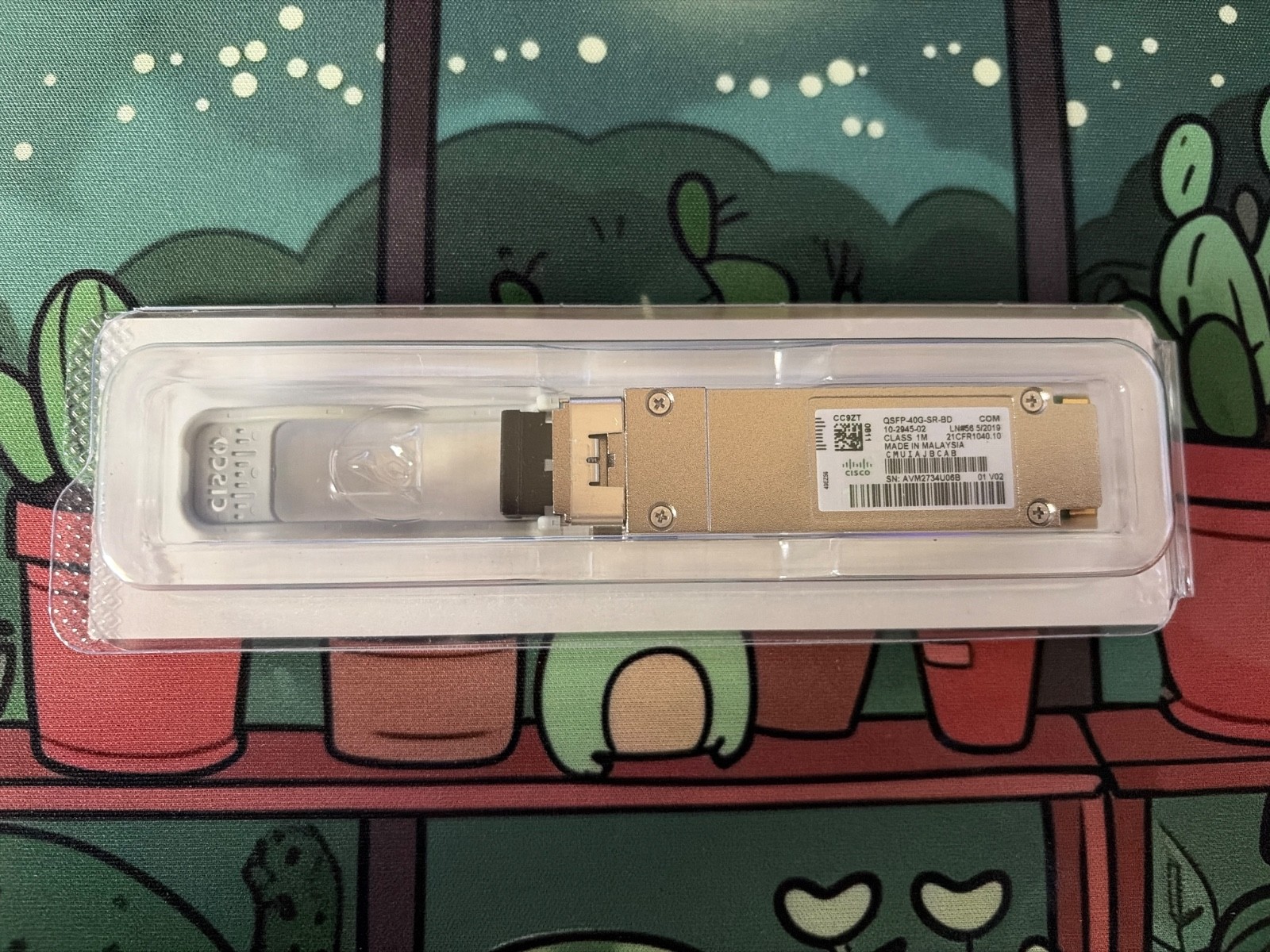 Cisco Transceiver qsfp-40g-sr-bd brand new unopened