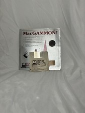 Expert Systems MacGAMMON Vintage Macintosh Floppy Disk Software w/ Manual picture