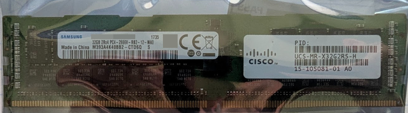Lot 2x Samsung 32GB 2Rx4 DDR4 2666 ECC RDIMM M393A4K40BB2-CTD 64GB Server RAM