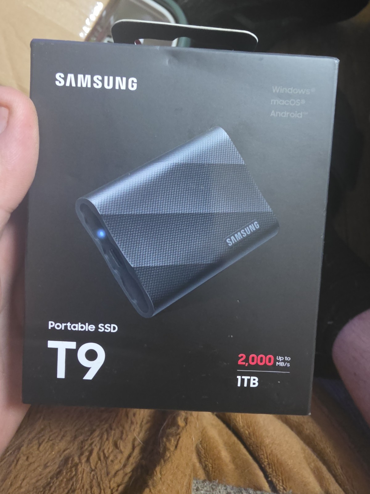 Samsung T9 1TB, External (MU-PG1T0B/AM) Solid Slate Drive