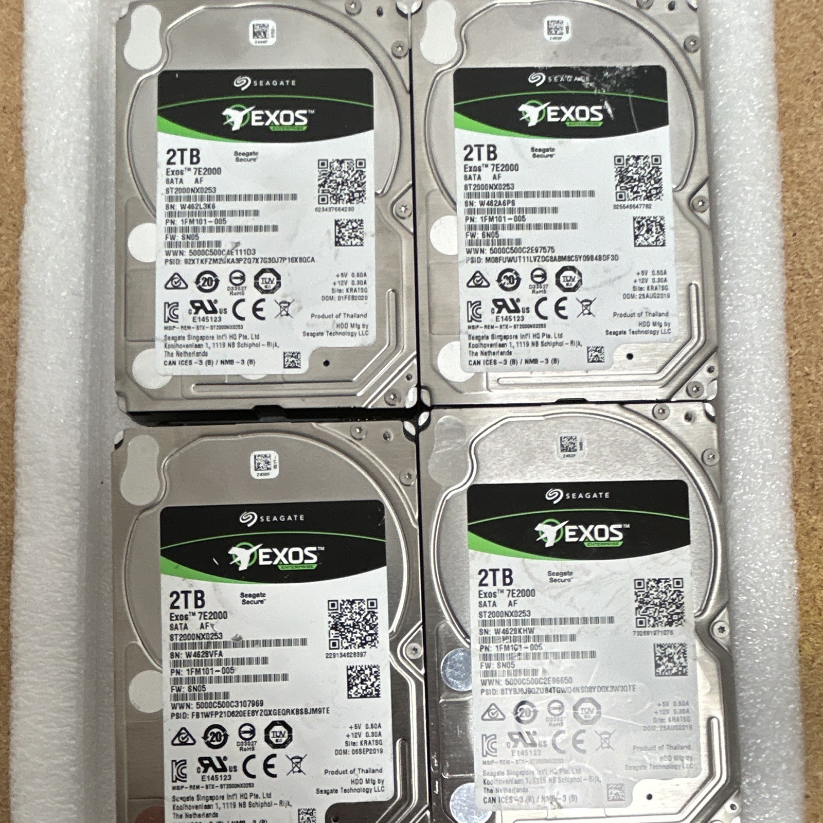 Seagate Exos 7E2000 2TB 2.5 SATA Internal HDD 7200RPM 256MB SED ST2000NX0253