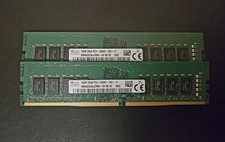 32GB (2x16GB) SK Hynix PC4-2666V DDR4-21300 Desktop Memory HMA82GU6JJR8N-VK picture
