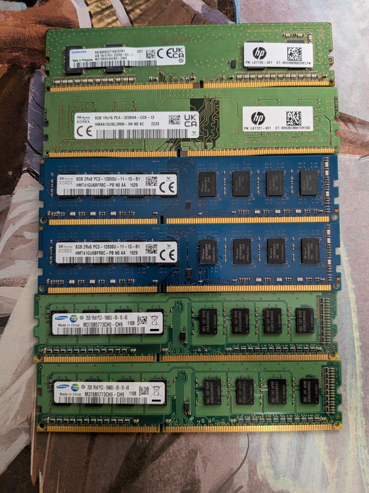 DDR3 DDR4 RAM 2GB 4GB 8GB 12GB 16GB *USED* Lot