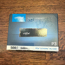 Crucial P3 500GB PCIe 3.0 NVMe M.2 Internal SSD 3500MB/s Read picture