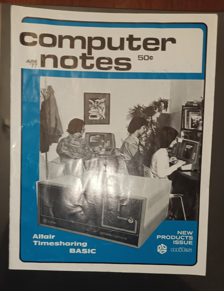 MITS Altair Computer Notes June 1977