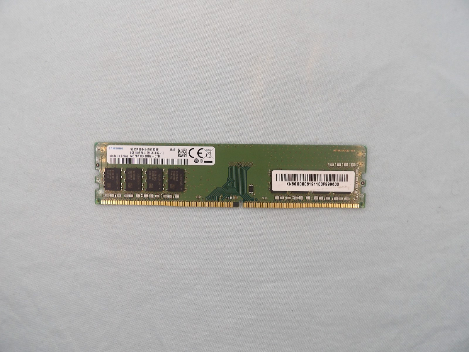 Samsung 8GB 1Rx8 PC4-2666V (M378A1K43DB2-CTD) DDR4 Desktop ram
