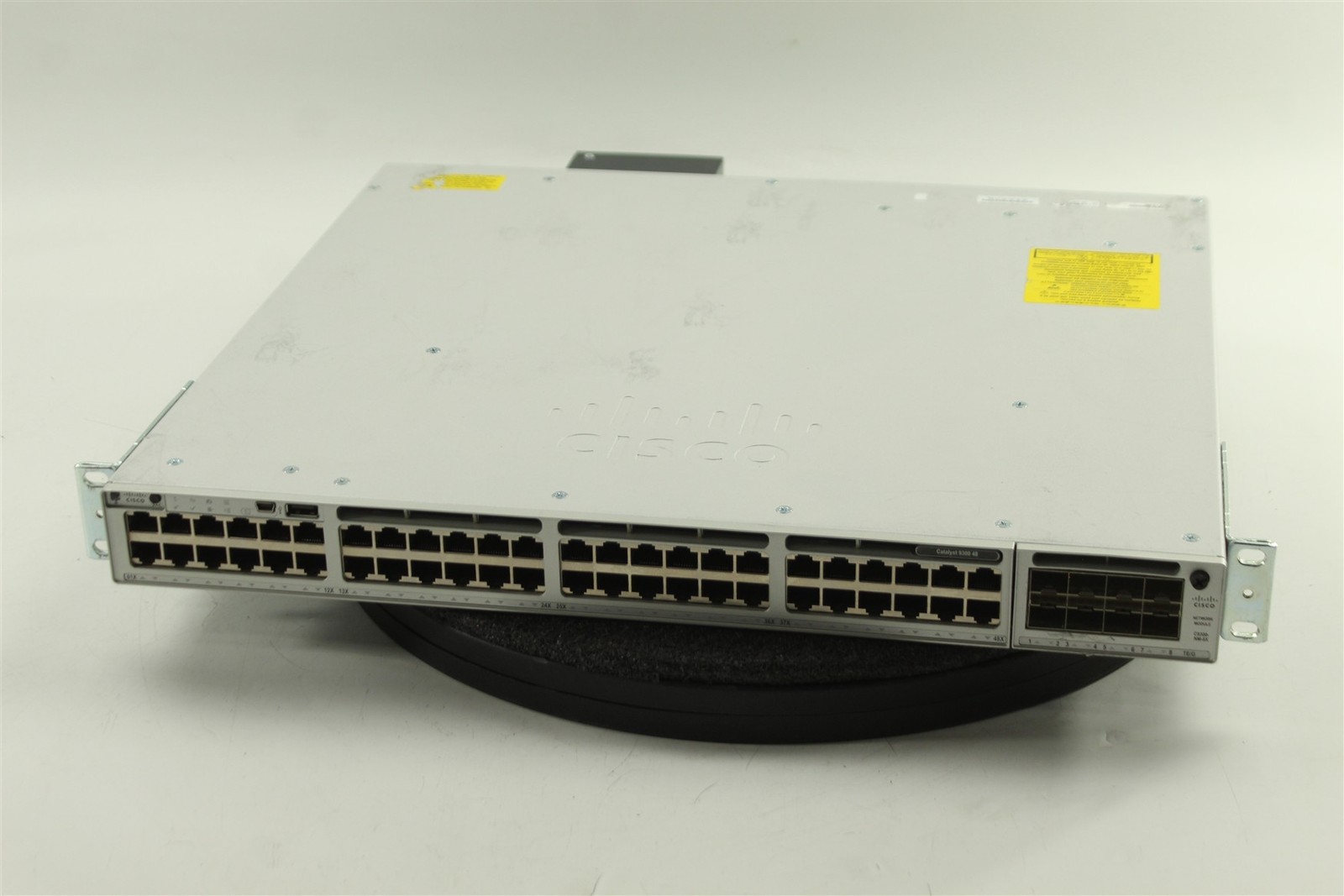 Cisco Catalyst C9300-48T-A 48-Port Gigabit Network Switch w/ NM-8X & 1x1100W PSU