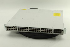 Cisco Catalyst C9300-48T-A 48-Port Gigabit Network Switch w/ NM-8X & 1x1100W PSU picture