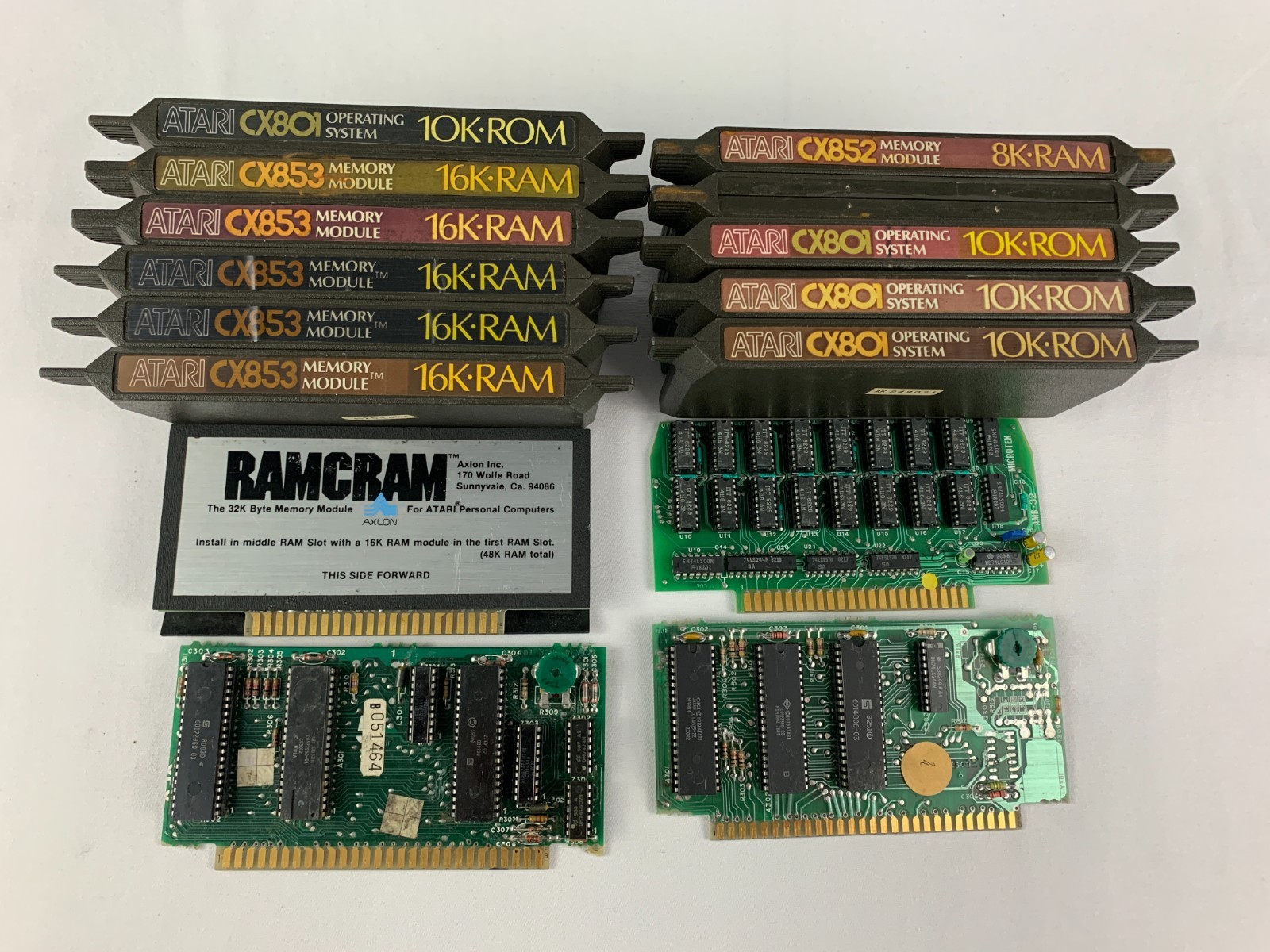 Atari OS & Memory Expansion Cartridges Lot - Untested Possibly For Parts/Repairs Atari OS & Memory Expansion Cartridges Lot - Untested Possibly For Parts/Repairs