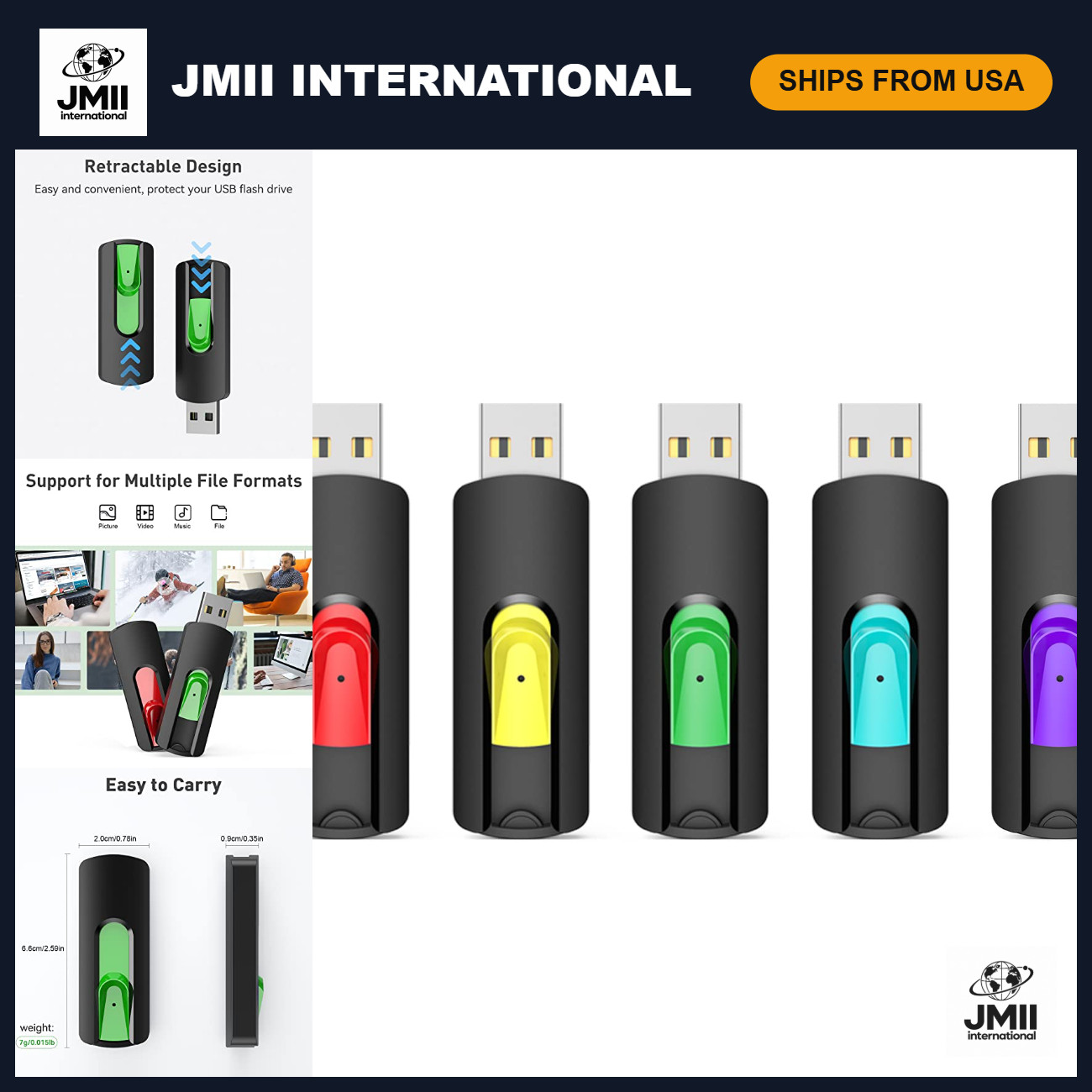 128GB USB Flash Drive 5 Pack - Thumb Drives, Memory Sticks, Jump Drives, Multi-C 128GB USB Flash Drive 5 Pack - Thumb Drives, Memory Sticks, Jump Drives, Multi-C