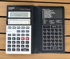 Casio PB-220 Personal Computer Vintage Black with Original Hard Case picture