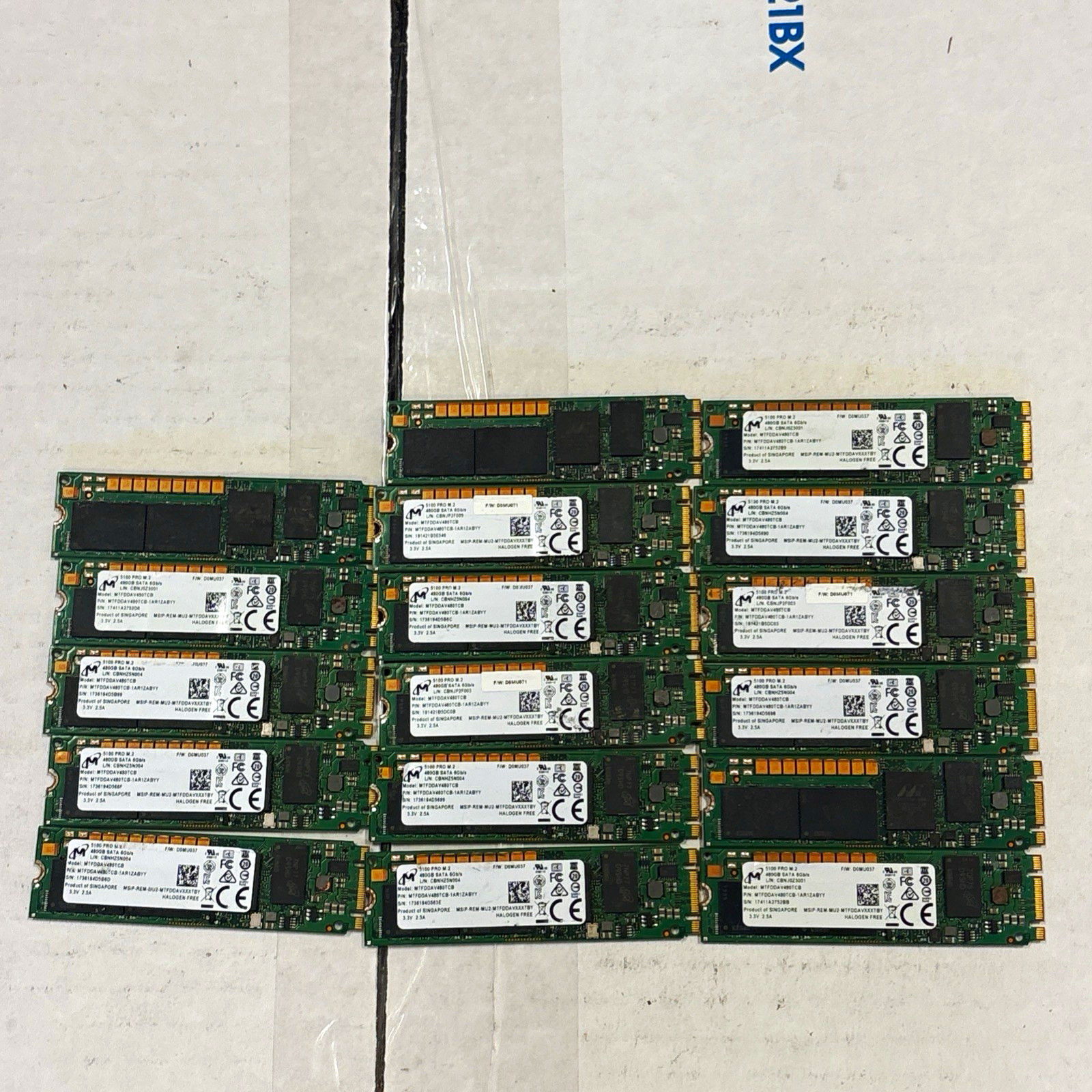 Lot Of 17 Micron 5100 PRO 480GB M.2 SATA SSD MTFDDAV480TCB Great Health