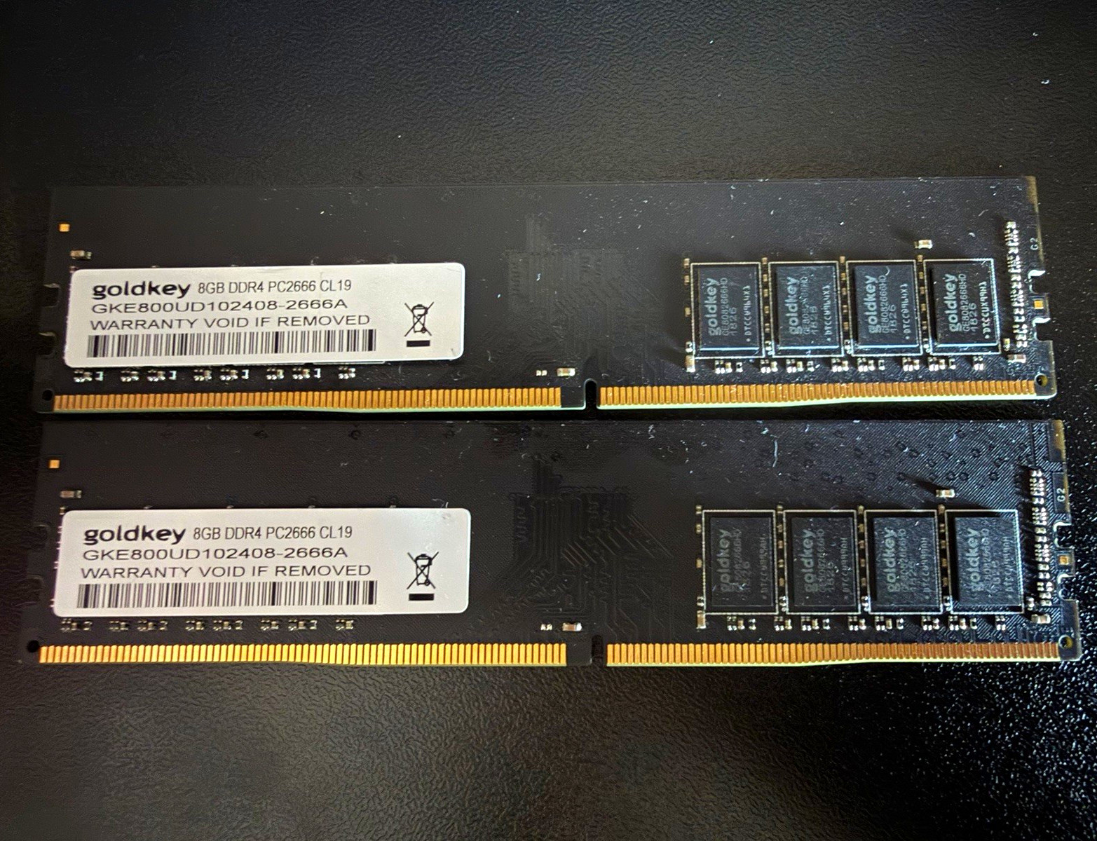 GoldKey 16GB (2x8GB) DDR4-2666 PC4-21300 UDIMM Unbuffered 288-Pin CL19