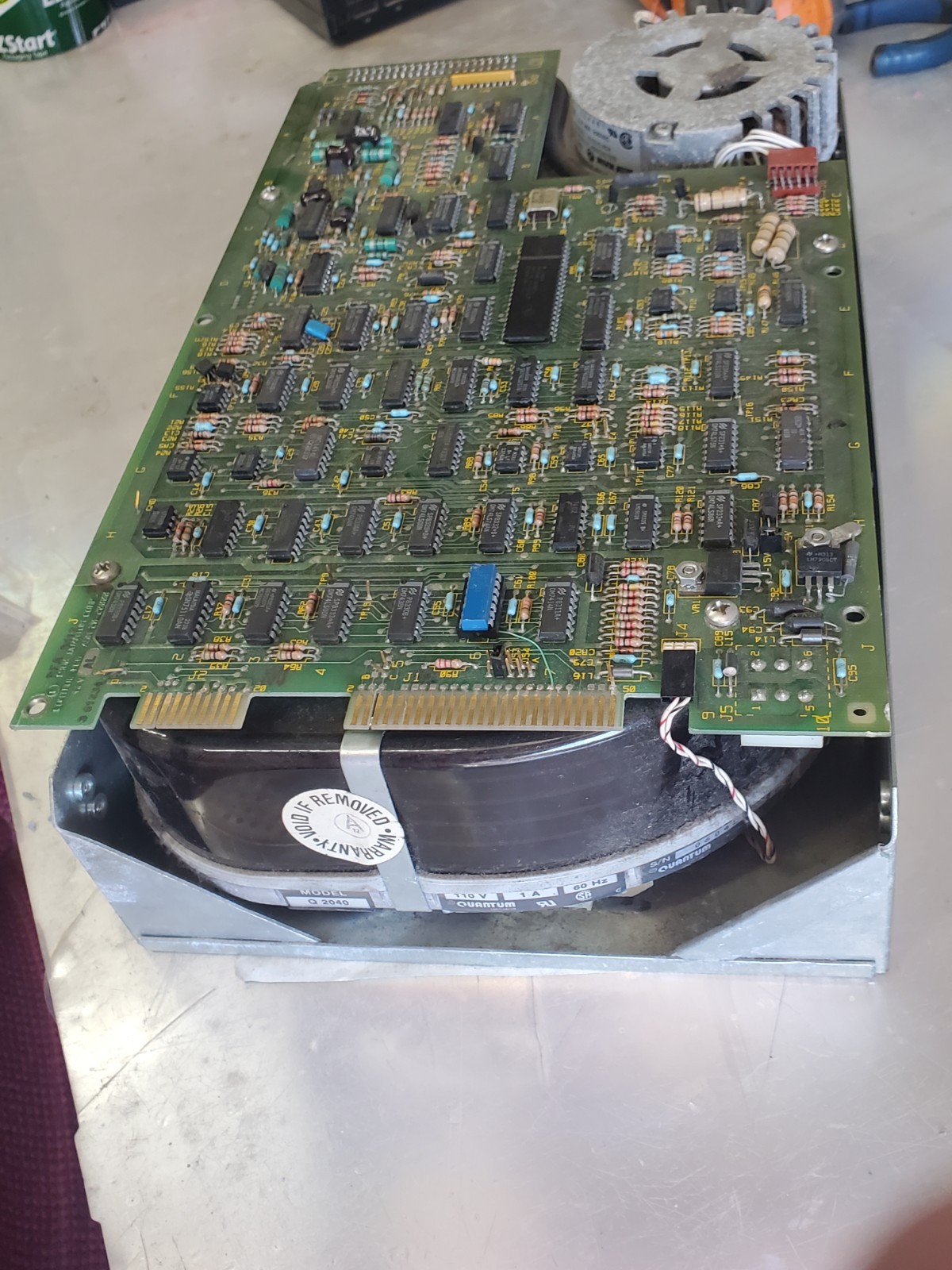 Quantum Model Q 2040, a vintage 8-inch full-height Winchester hard disk drive Quantum Model Q 2040, a vintage 8-inch full-height Winchester hard disk drive