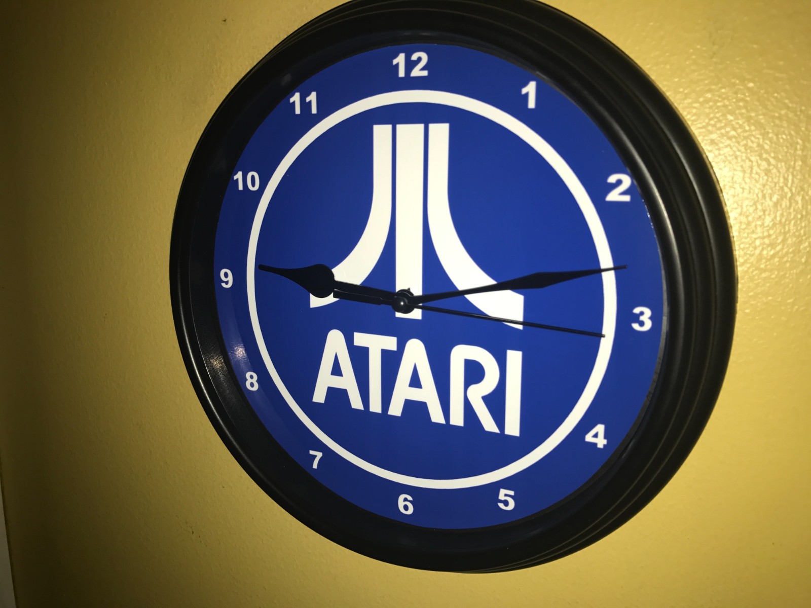 Atari Video Game Console Arcade Man Cave Advertising Clock Sign Atari Video Game Console Arcade Man Cave Advertising Clock Sign