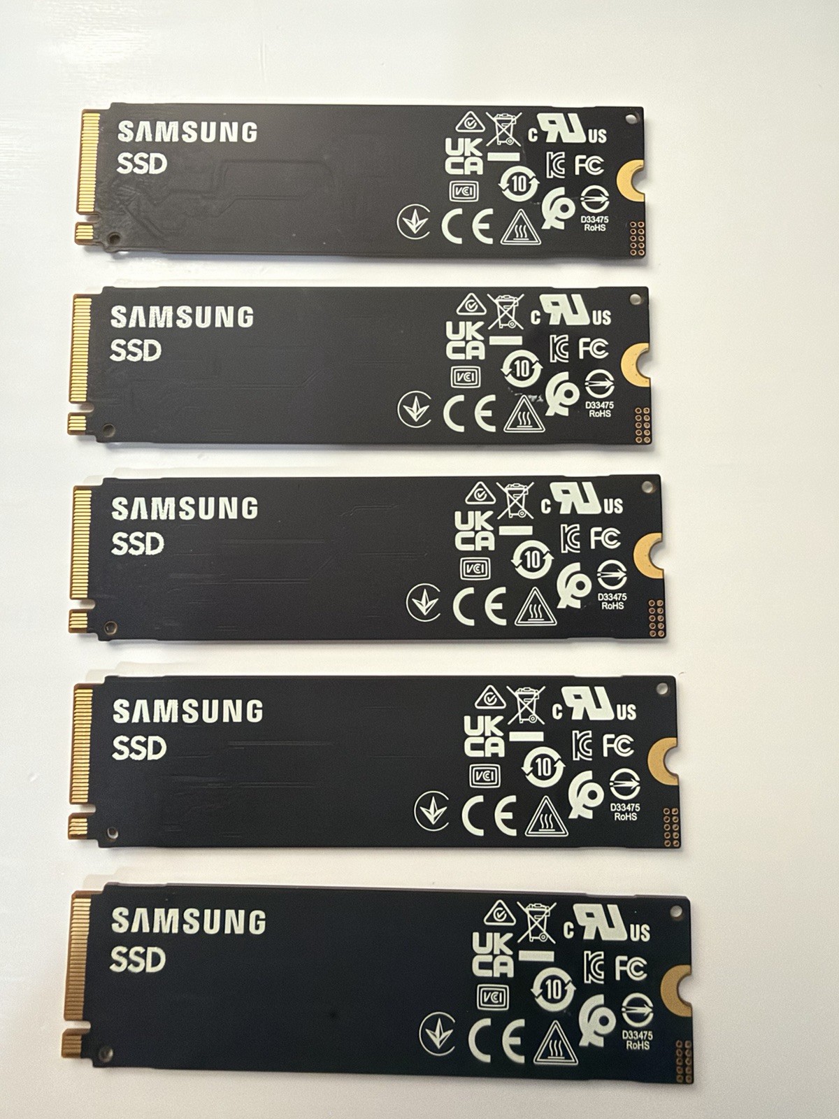 Lot of 5 Samsung PM9B1 256GB M.2 2280 PCIe Gen4 x4 NVMe SSD MZVL4256HBJD SSD Lot of 5 Samsung PM9B1 256GB M.2 2280 PCIe Gen4 x4 NVMe SSD MZVL4256HBJD SSD