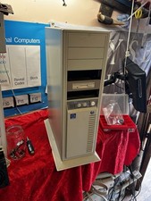 Retro Vintage Clean Full AT Quad PC Case w/Turbo Button Tall Server Tall LED picture
