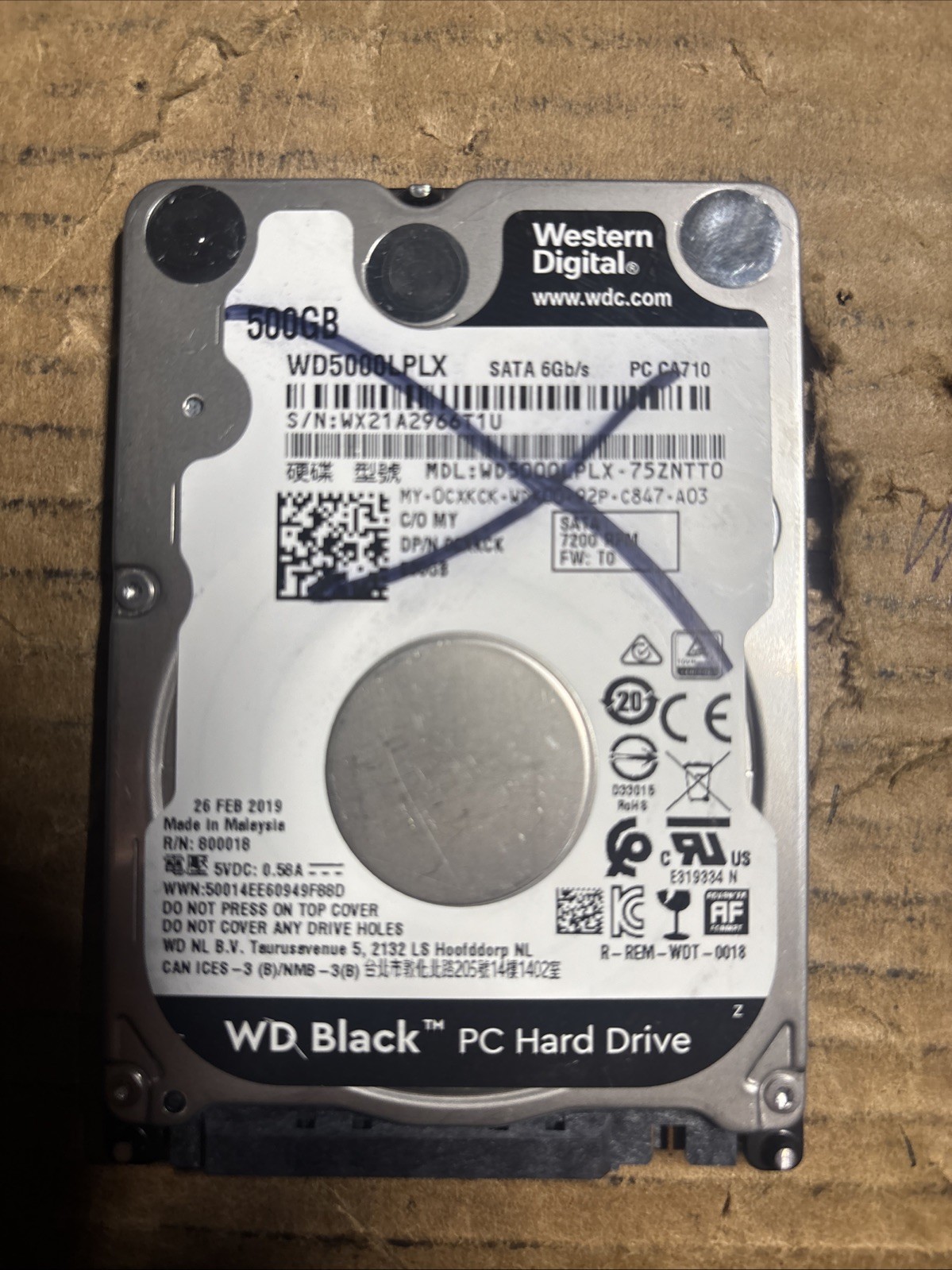 Western Digital WD Black 500 GB 2.5 in SATA III Hard Drives Western Digital WD Black 500 GB 2.5 in SATA III Hard Drives