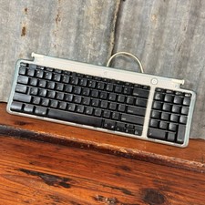 Vintage APPLE IMAC G3 KEYBOARD Bondi Blue Genuine Macintosh 1998 UNTESTED picture
