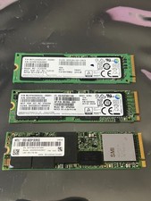1 lot of 3  (2)Samsung PM951 SM961 & (1)Intel SSD 600P 256GB M.2 2280 SSD NVMe picture