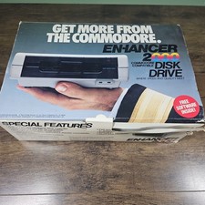 Commodore Enhancer 2000 Floppy Drive For C64 (IN BOX POWERS ON) picture