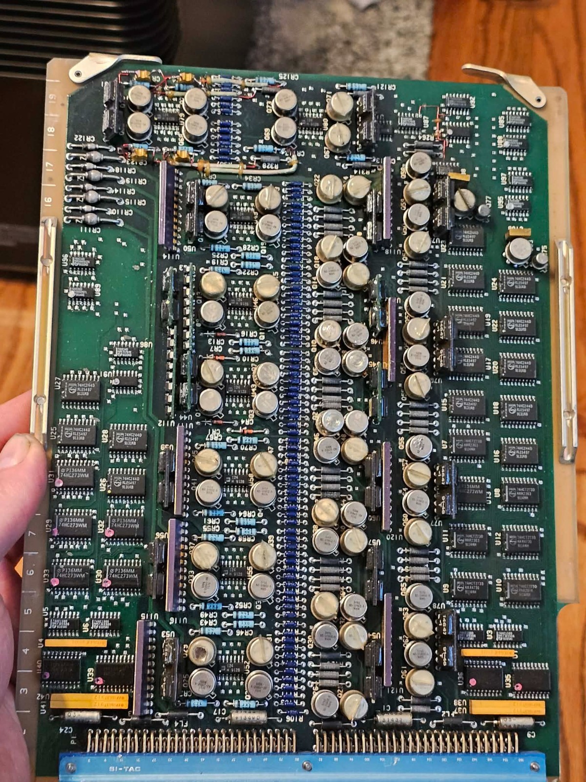 Vintage Military Aerospace FLAP CONTROL Circuit Board Hybrid Modules Gold ICs