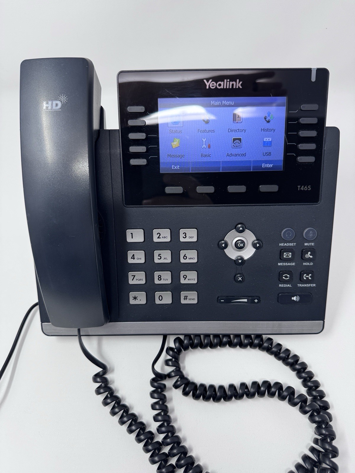 LOT OF 4 Yealink SIP-T46S Gigabit IP VoIP Business Phone Tested Unlocked LOT OF 4 Yealink SIP-T46S Gigabit IP VoIP Business Phone Tested Unlocked