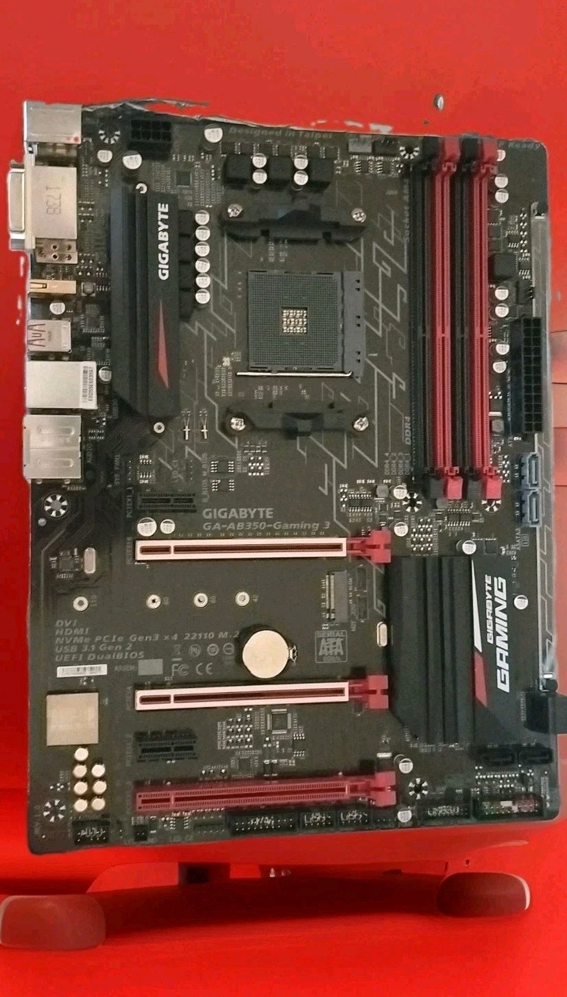 GIGABYTE GA-AB350-Gaming 3 AMD Socket AM4 DDR4 4-Slot Gaming HDMI DVI GIGABYTE GA-AB350-Gaming 3 AMD Socket AM4 DDR4 4-Slot Gaming HDMI DVI