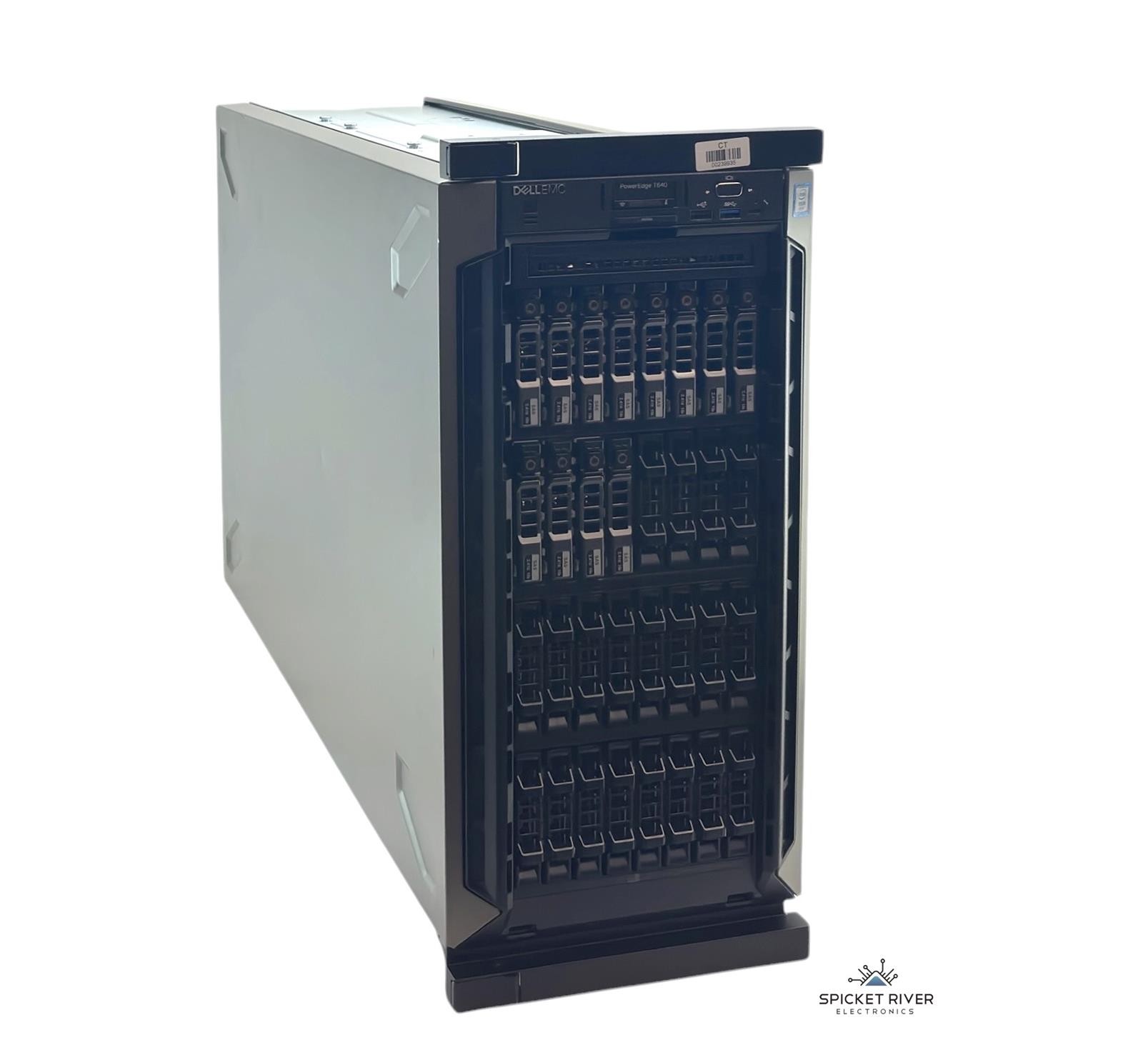 Dell PowerEdge T640 2x 8-Core Xeon 4215 128GB RAM 26.4TB HDD 32x 2.5 Dell PowerEdge T640 2x 8-Core Xeon 4215 128GB RAM 26.4TB HDD 32x 2.5