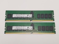 SK Hynix 32GB (2x16GB) 2Rx8 PC4-2400T-RE1 HMA82GR7MFR8N-UH RDIMM Server RAM picture
