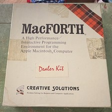 Vintage Creative Solutions MacFORTH Dealer Kit Apple Mac Manual/Disks UNTESTED picture
