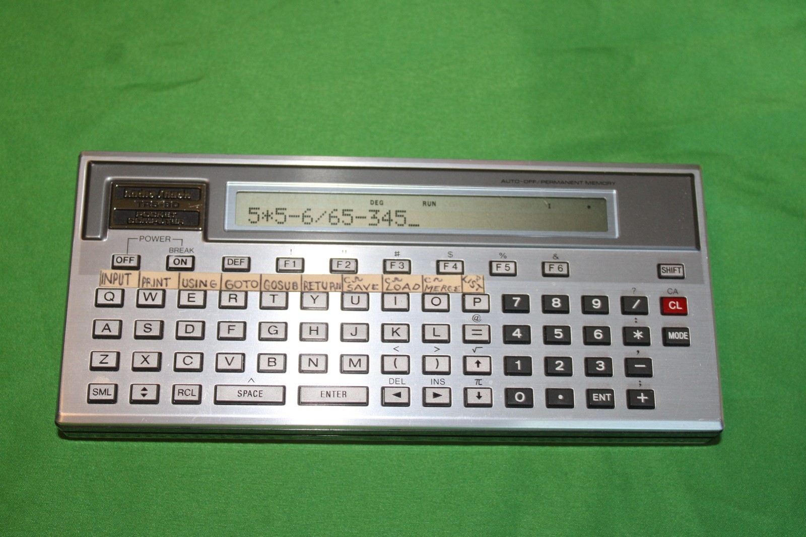 RadioShack TRS-80 PC-2 Pocket Computer Model PC-2 Vintage w/ Case