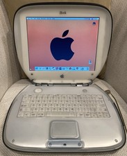 Vintage Apple iBook Clamshell Graphite OS 9 60gig SSD 576ram picture