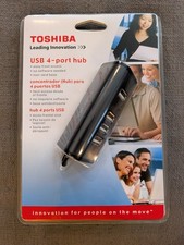 Vintage New Sealed Toshiba USB 2.0 Mini 4-Port Hub Plug and Play Compact NOS picture