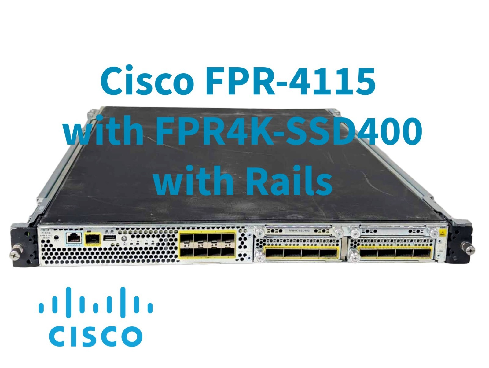 Cisco Firepower FPR-4115 8x40G QSFP+ 8x10G SFP+ 400GB SSD Dual PSU Rails Cisco Firepower FPR-4115 8x40G QSFP+ 8x10G SFP+ 400GB SSD Dual PSU Rails
