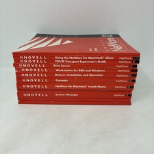 Vintage Novell Netware 3.12 Books/Manuals + BorderManager Software Kit -See Pics picture