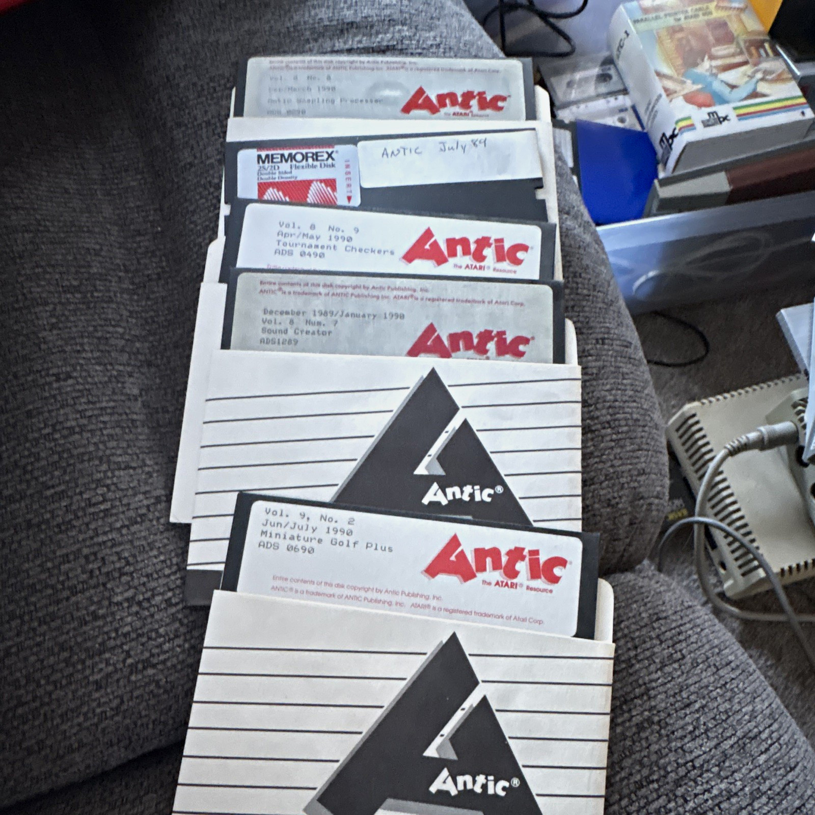 Atari Antic Cd sound creator,Antic miniature golf,antic tournament checkers,more