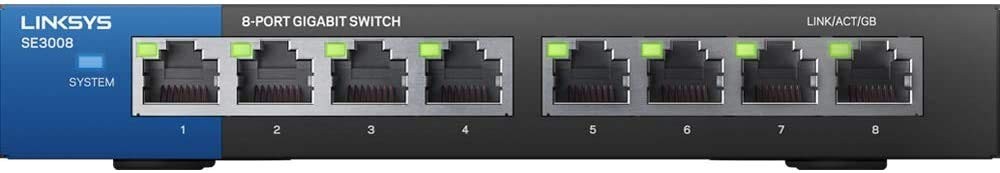 Linksys SE3008 8-Port Gigabit Ethernet Unmanaged Switch Linksys SE3008 8-Port Gigabit Ethernet Unmanaged Switch