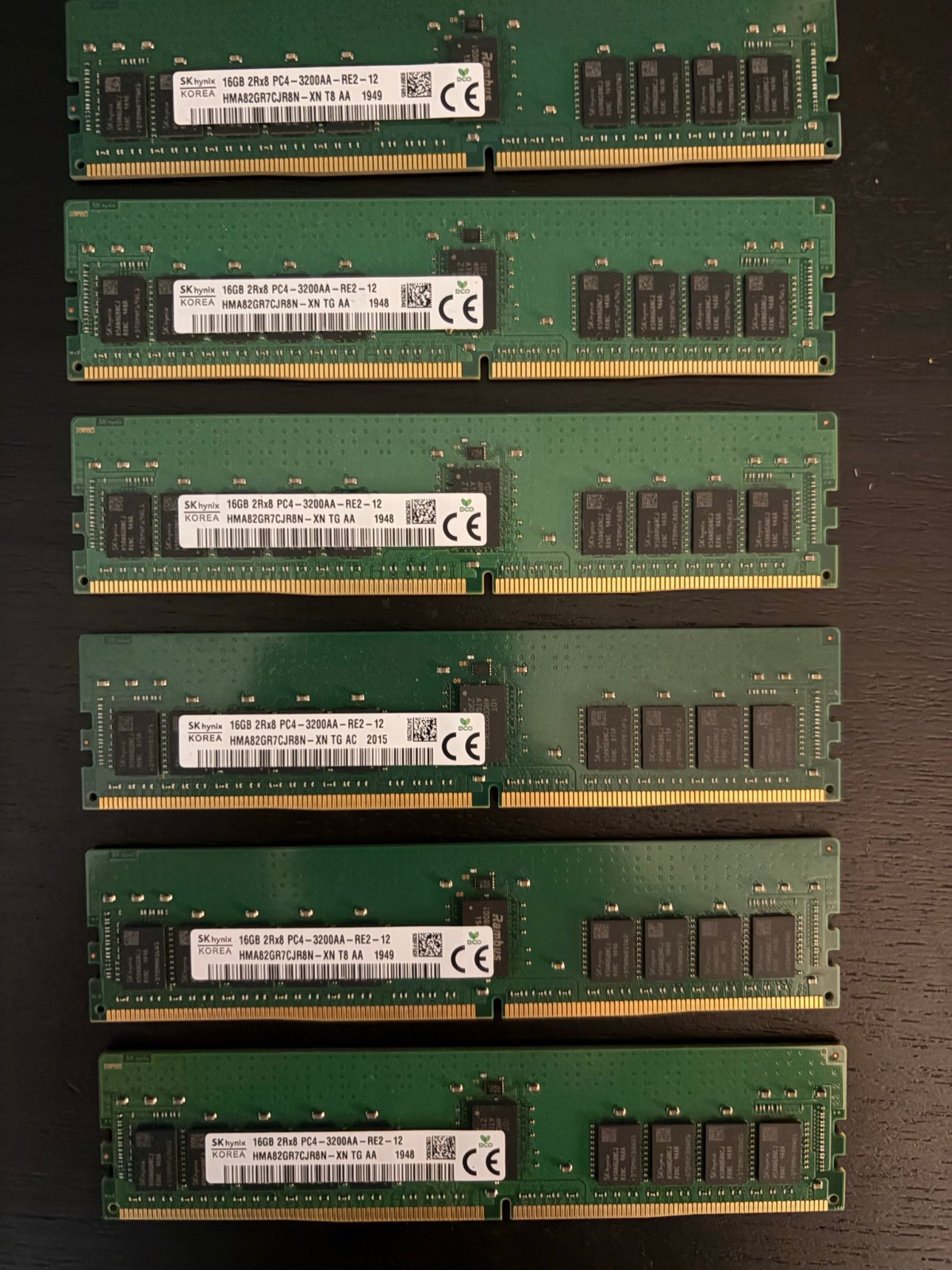 SK hynix HMA82GR7CJR8N-XN, 16GB, 2Rx8, DDR4-3200 ECC RDIMM TESTED