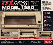 Vintage TTXpress 1280 Portable Thermal Printer TRS-80 Model 100 Tandy 200 NEC picture