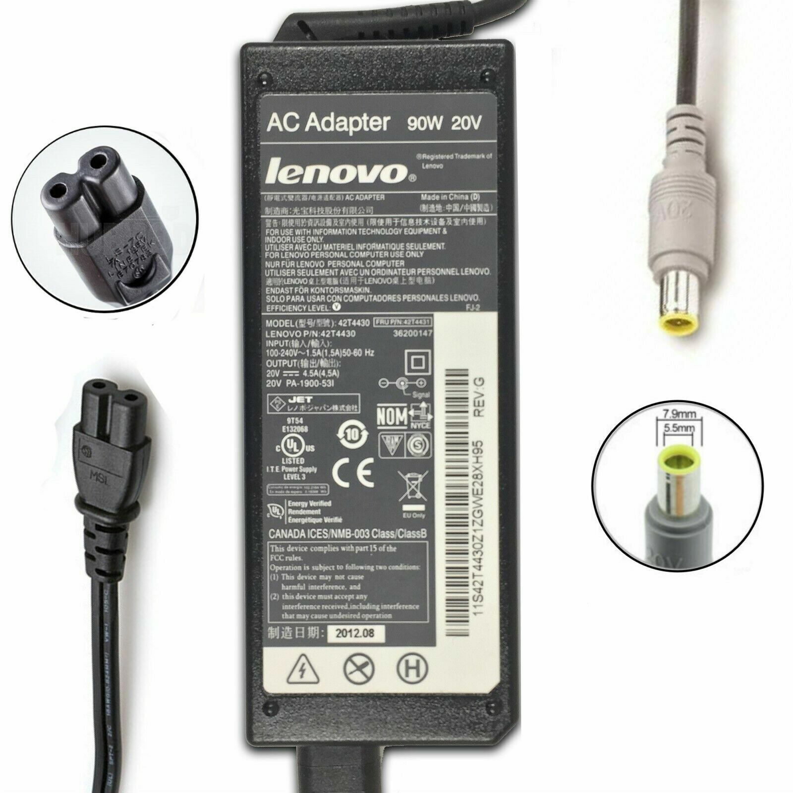 90W OEM AC Power Adapter Charger IBM Lenovo Thinkpad T400s T410s T410i T430 T530 90W OEM AC Power Adapter Charger IBM Lenovo Thinkpad T400s T410s T410i T430 T530