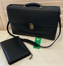 Vintage Jack Georges Leather Briefcase/Laptop Bag Made In USA picture