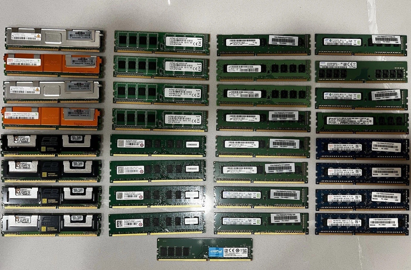 MIXED *LOT OF 33* DESKTOP MEMORY RAM MIXED *LOT OF 33* DESKTOP MEMORY RAM