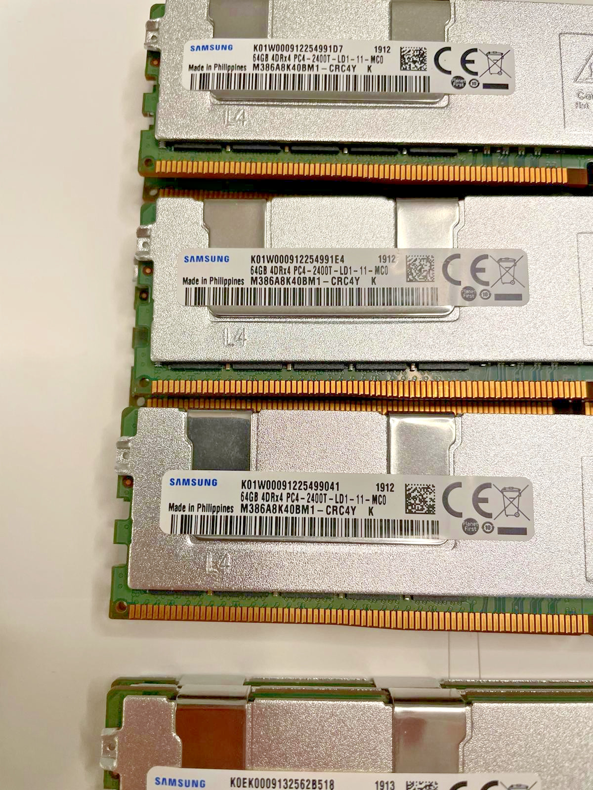 Samsung 64GB M386A8K40BM1-CRC 4DRx4 PC4-2400T DDR4 ECC LDIMM Memory RAM