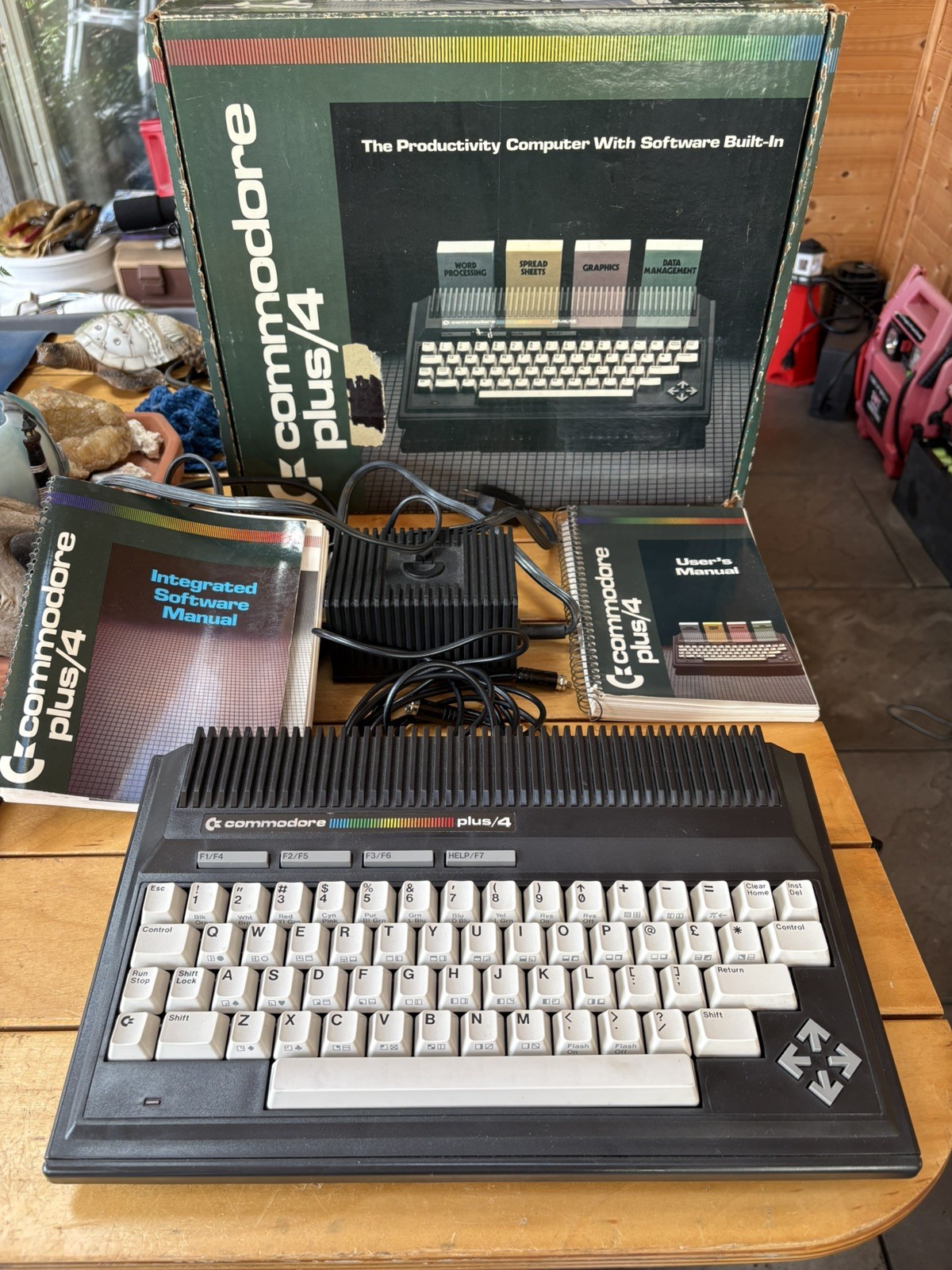 WORKING Commodore Plus/4 In Box With PSU Manuals Retro Vintage Computer ...