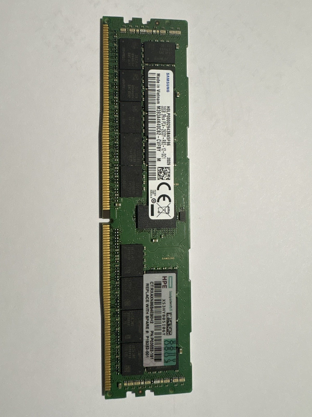 Samsung 32GB (1x32GB) DDR4-2933 RDIMM Memory M393A4K40CB2-CVF