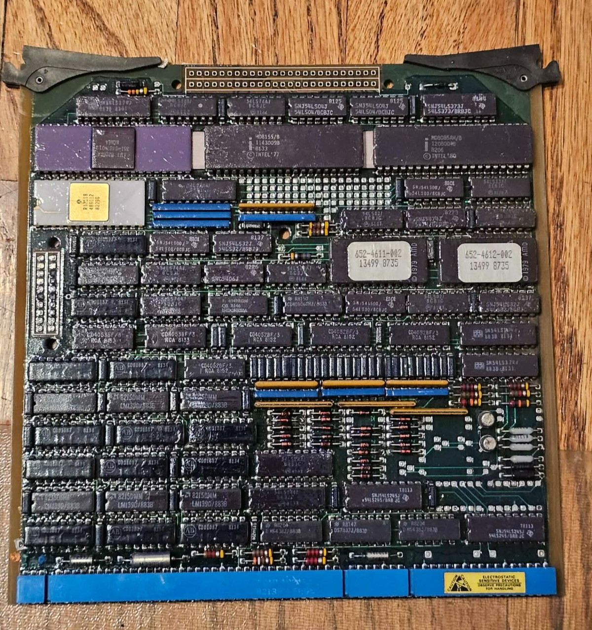 Vintage Intel 8085 CPU Processor Board Ceramic Gold IC Industrial Military Rare