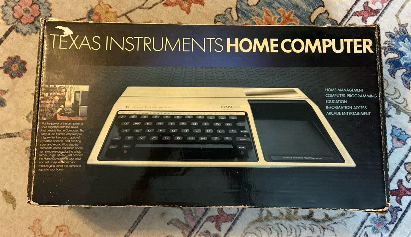 Texas Instruments TI-99/4A Vintage Home Computer Boxed MPN TI-99/4A
