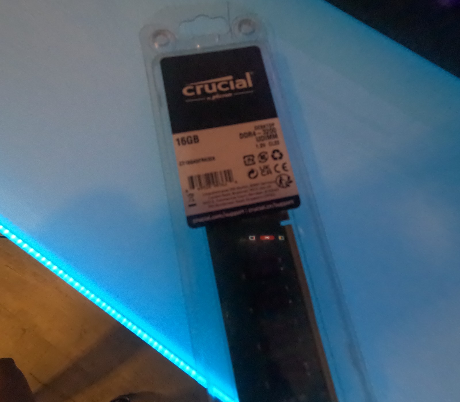 Crucial 16GB DDR4 3200MHz PC4-25600 UDIMM Desktop RAM CT16G4DFRA32A NEW SEALED